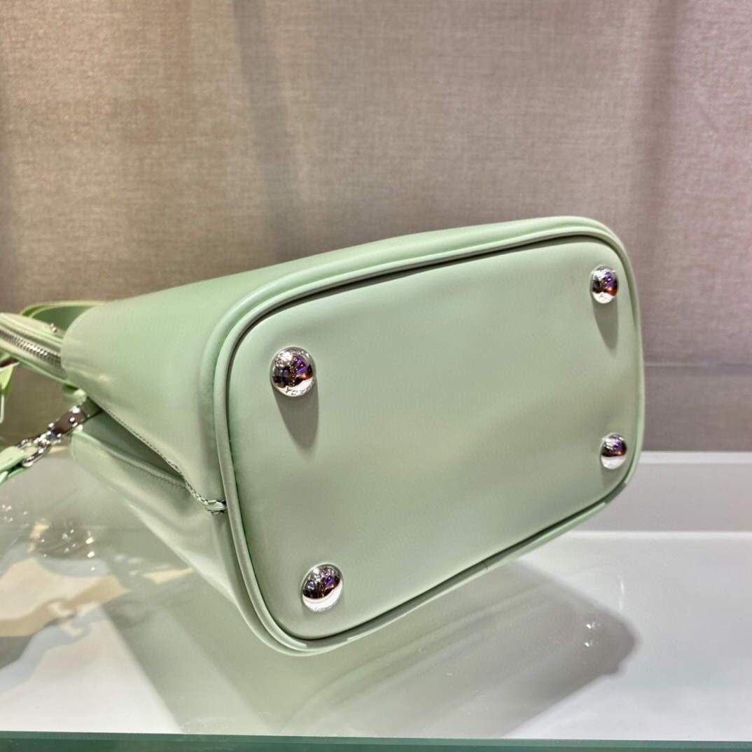 Prada Panier ostrich leather 1BA319 Bag Green