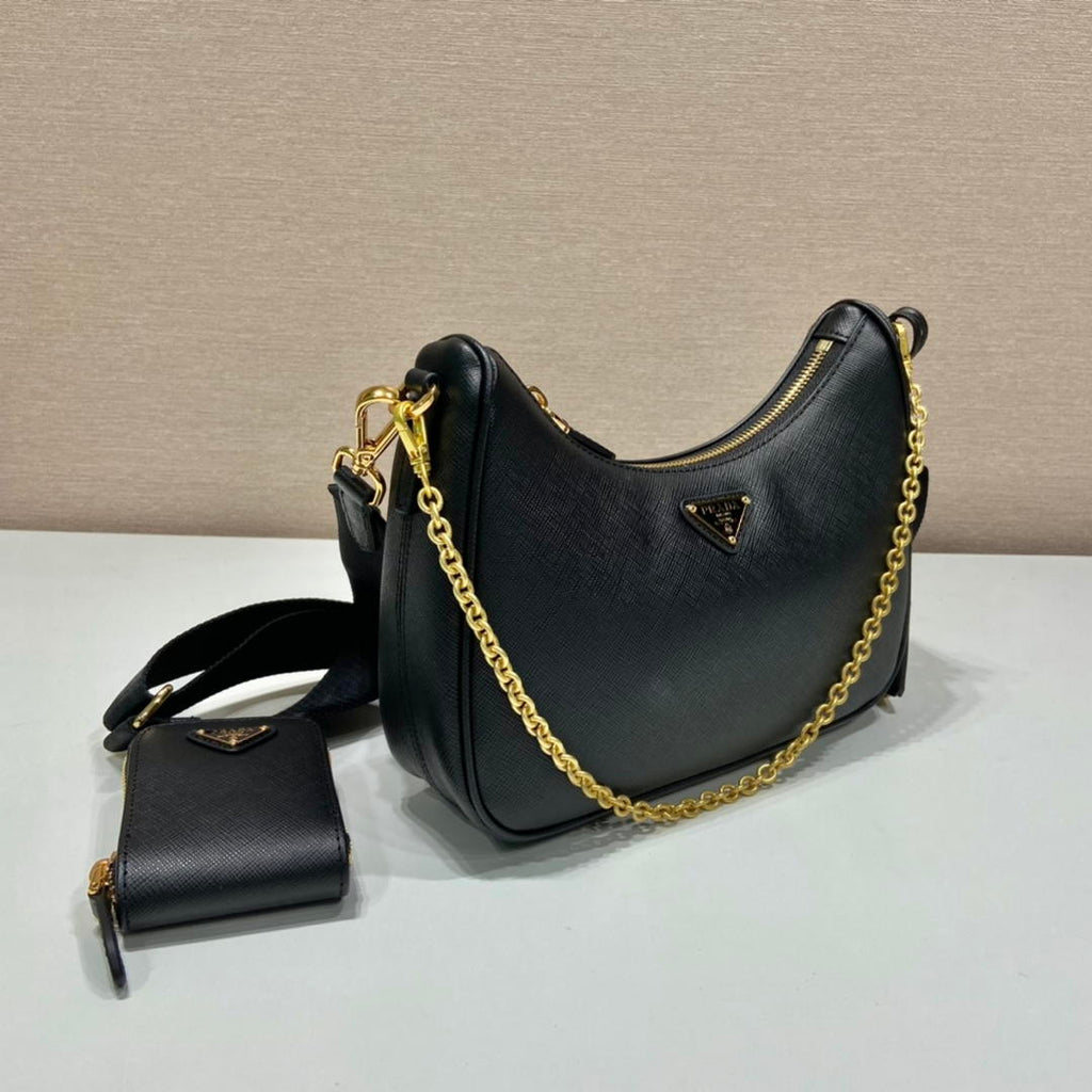 Prada Re-Edition 2005 Saffiano leather Bag 1BH204 in Black