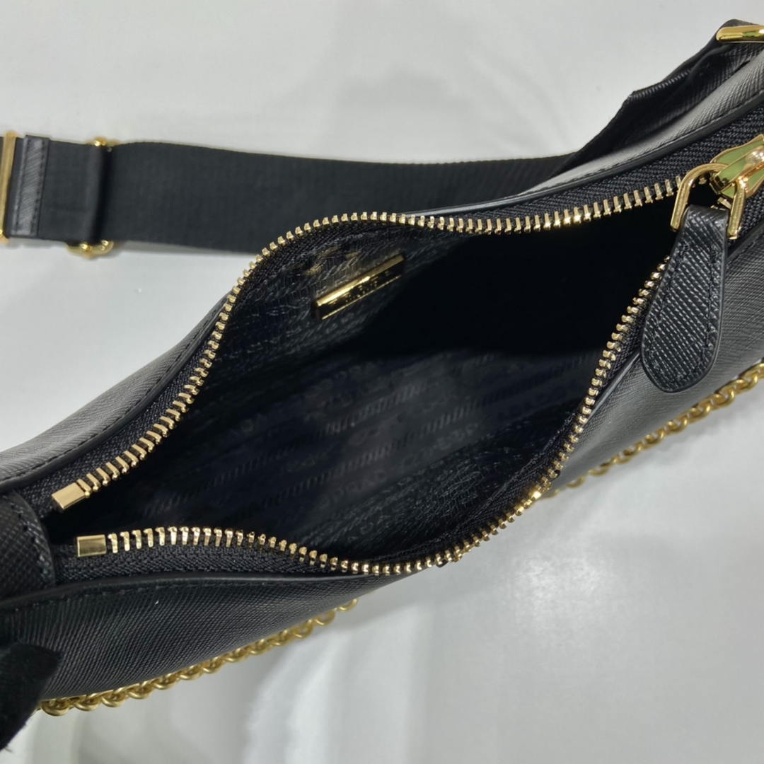 Prada Re-Edition 2005 Saffiano leather Bag 1BH204 in Black