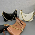 Prada Re-Edition leather mini-bag 1BC204 Black