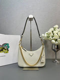 Prada Re-Edition leather mini-bag 1BC204 Beige