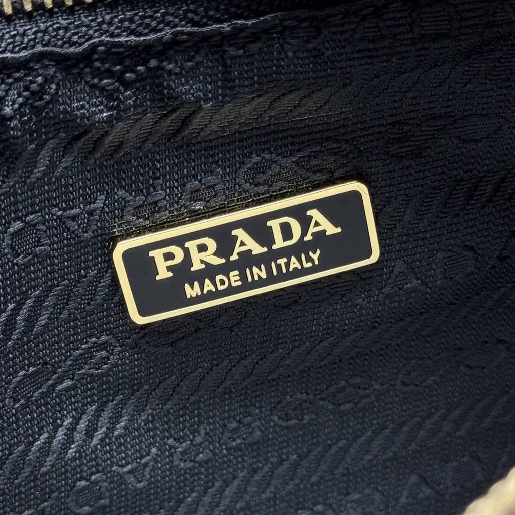 Prada Re-Edition Saffiano leather mini-bag 1BC204 Black