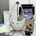 Prada Re-Edition Saffiano leather mini-bag 1BC204 White