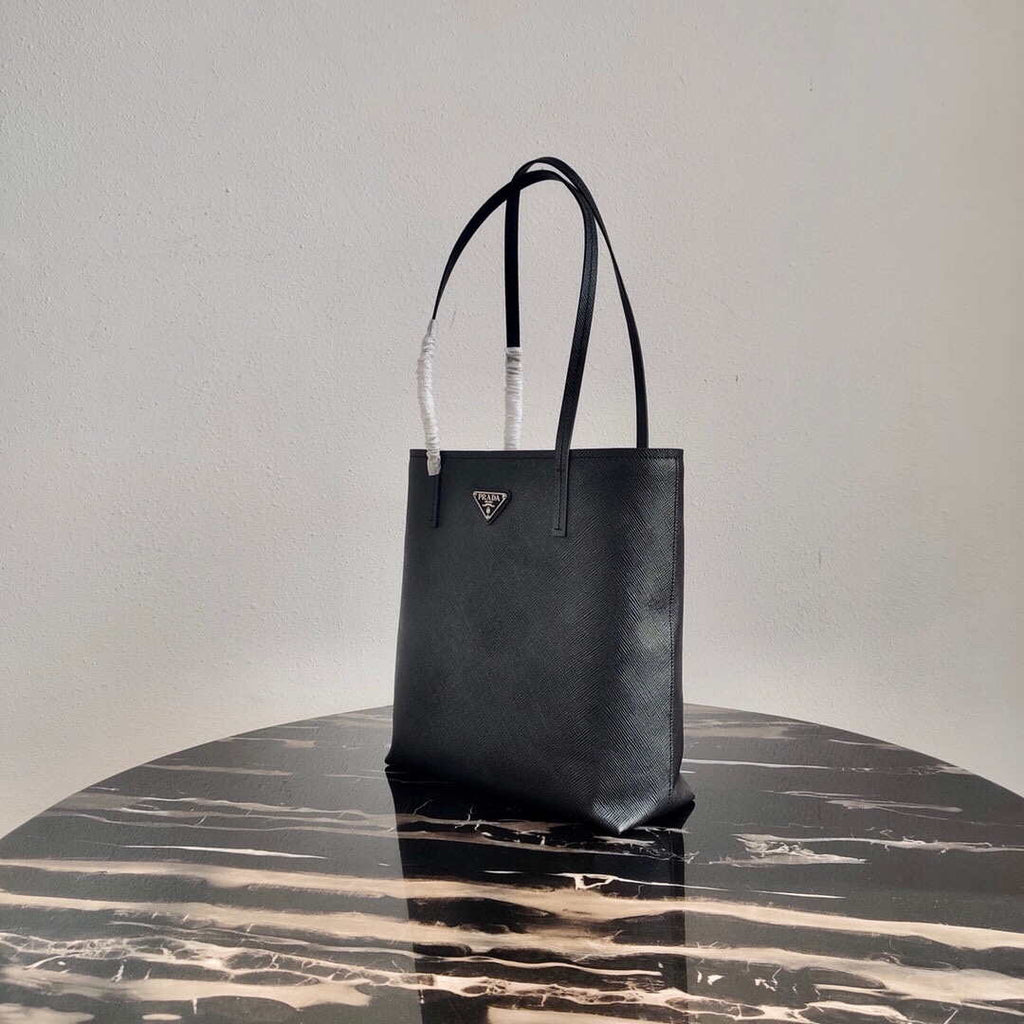 Prada Saffiano Leather 1BG342 Tote Black