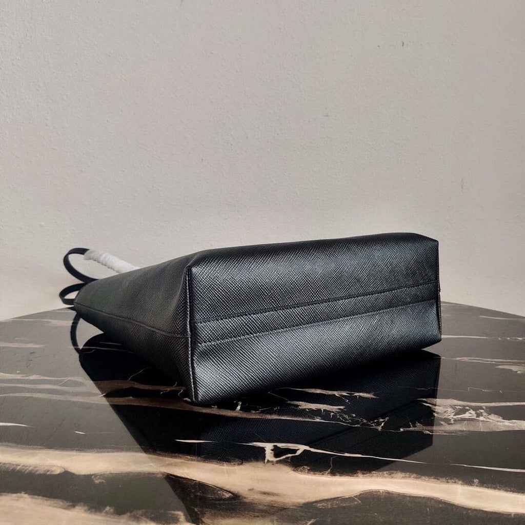 Prada Saffiano Leather 1BG342 Tote Black
