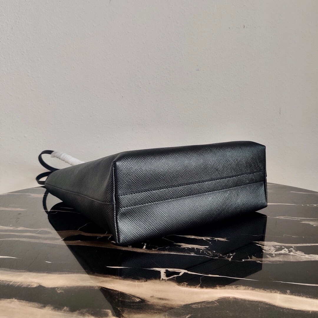 Prada Saffiano Leather 1BG342 Tote Black
