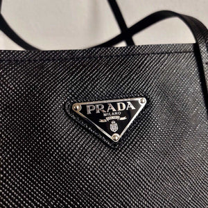 Prada Saffiano Leather 1BG342 Tote Black - Default Title - View 6