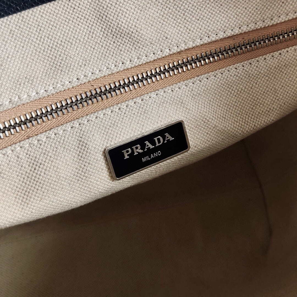 Prada Saffiano Leather 1BG342 Tote Black