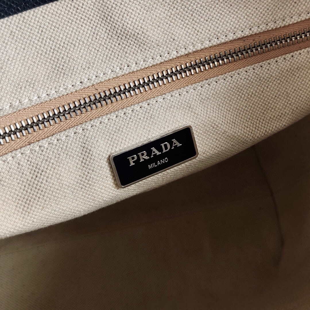 Prada Saffiano Leather 1BG342 Tote Black