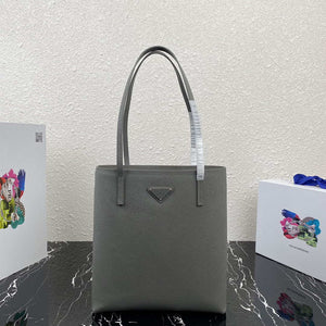 Prada Saffiano Leather 1BG342 Tote Gray - Default Title - View 1