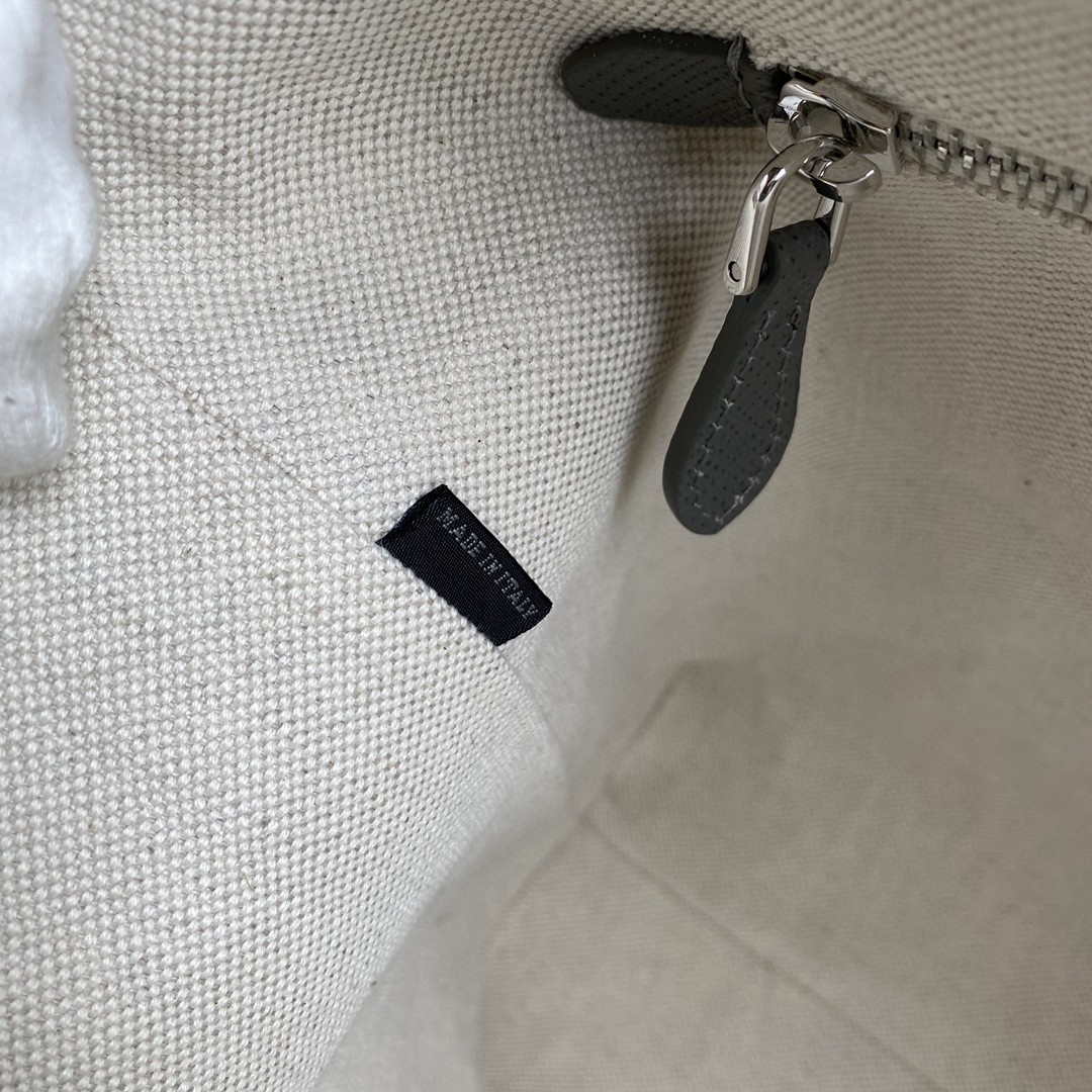 Prada Saffiano Leather 1BG342 Tote Gray