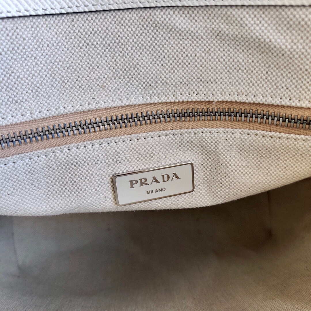 Prada Saffiano Leather 1BG342 Tote White - Default Title - View 6