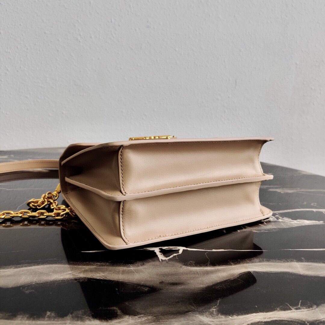 Prada Saffiano Leather Symbole Bag 1BN021 Apricot