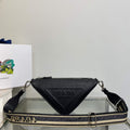 Prada Saffiano Prada Triangle bag 2VH155 Black - Default Title - View 1