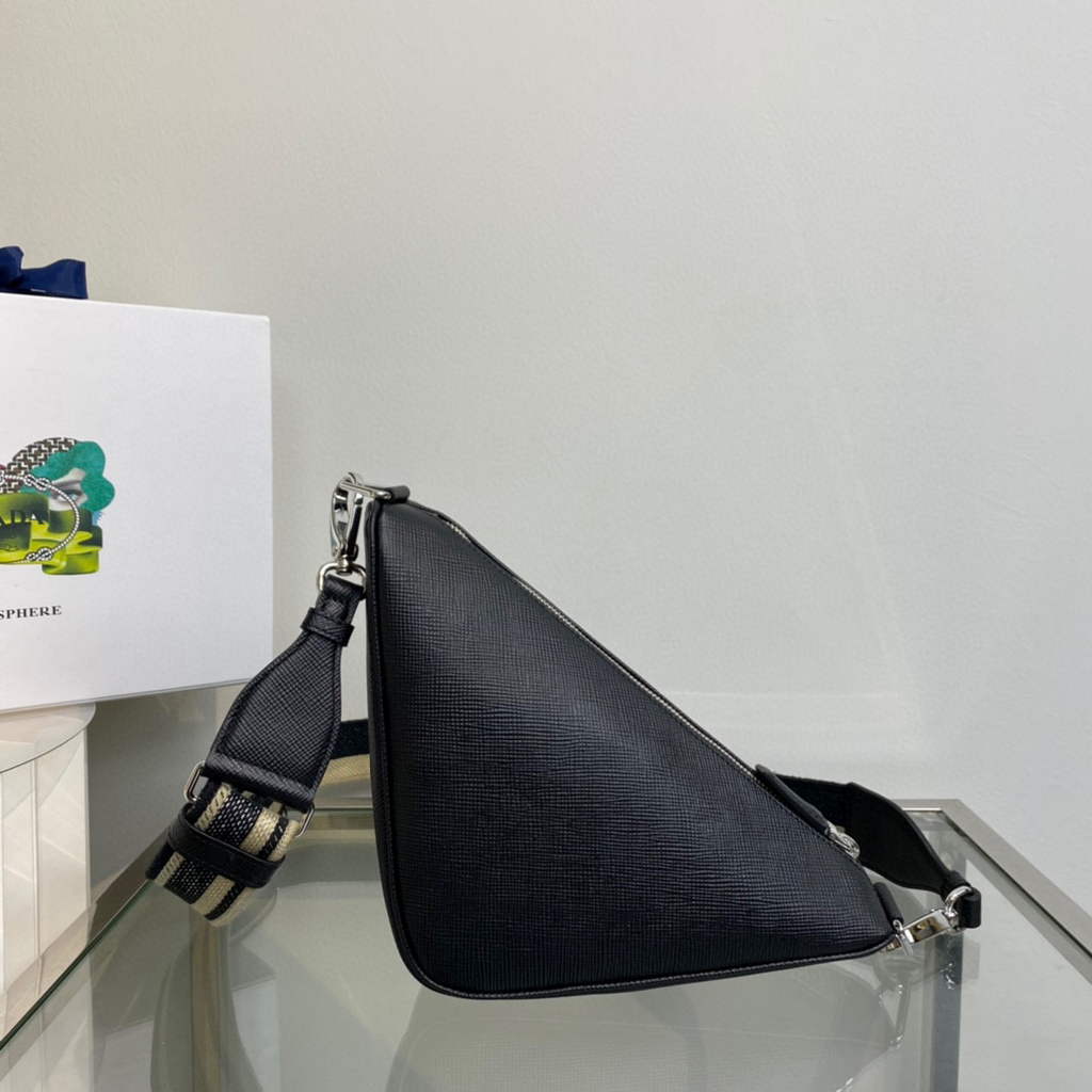 Prada Saffiano Prada Triangle bag 2VH155 Black