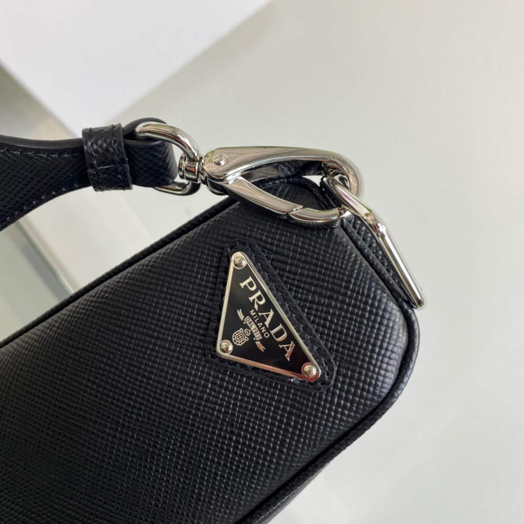 Prada Saffiano Prada Triangle bag 2VH155 Black