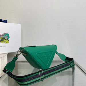 Prada Saffiano Prada Triangle bag 2VH155 Green - Default Title - View 2