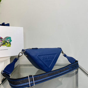 Prada Saffiano Prada Triangle bag 2VH155 Blue - Default Title - View 2