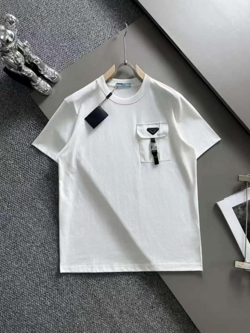 Prada Short-sleeved T-shirt for Men and Women P55391