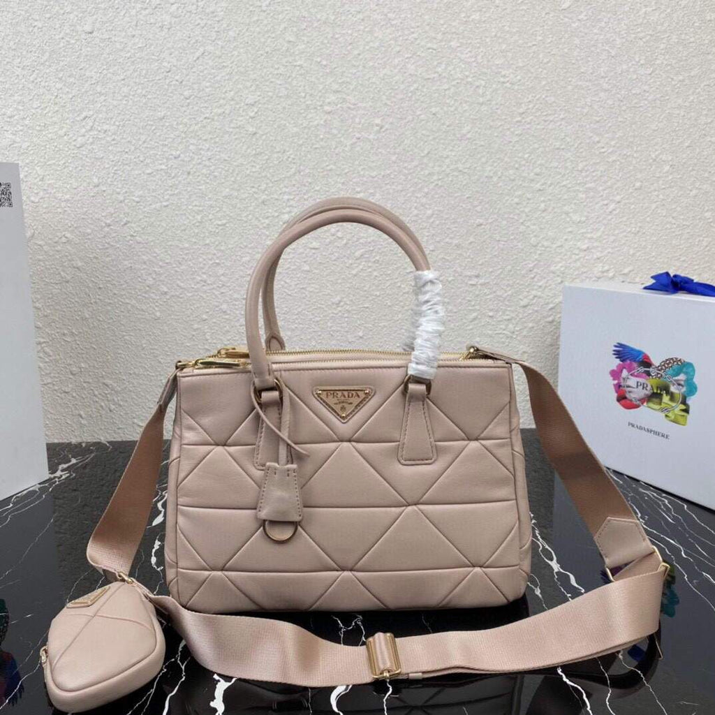 Prada Small Prada Galleria Saffiano Leather bag 1BA863 Apricot