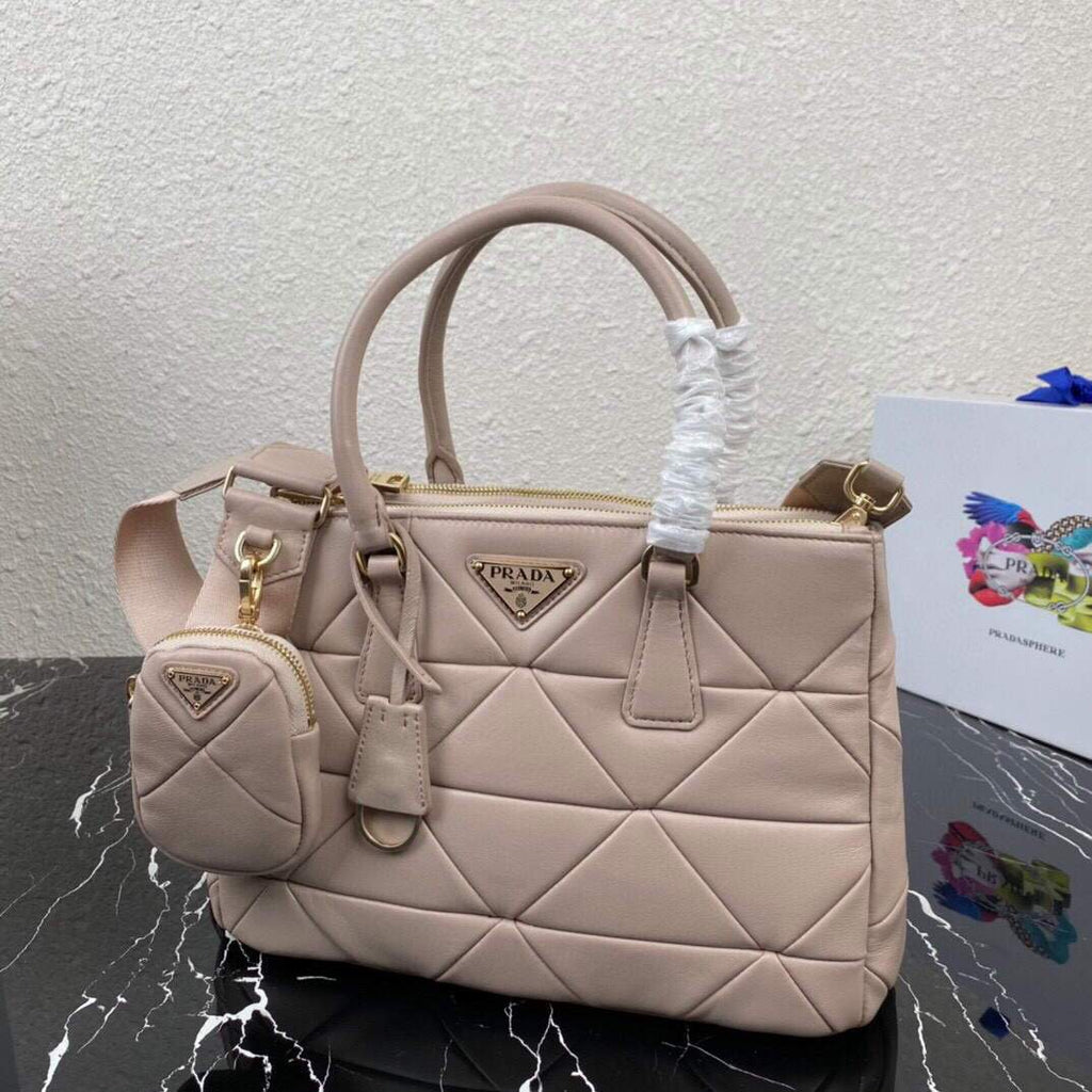 Prada Small Prada Galleria Saffiano Leather bag 1BA863 Apricot