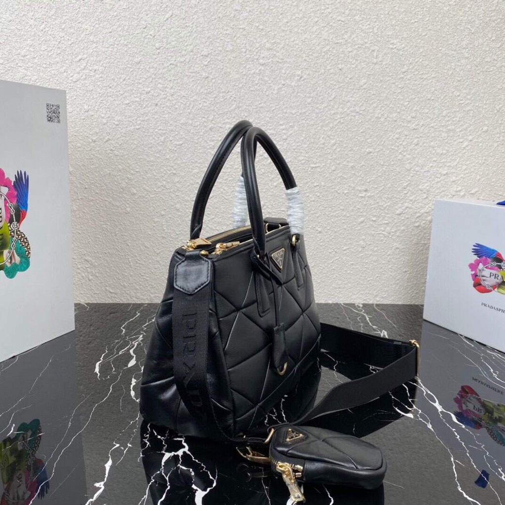 Prada Small Prada Galleria Saffiano Leather bag 1BA863 Black