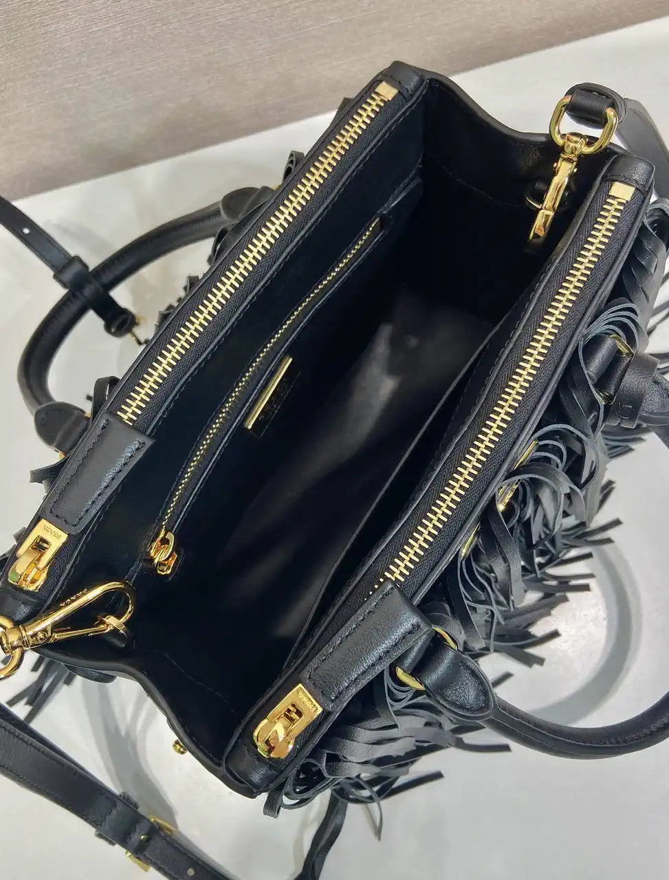 Prada Small Prada Galleria Saffiano leather bag 1BA896 Black