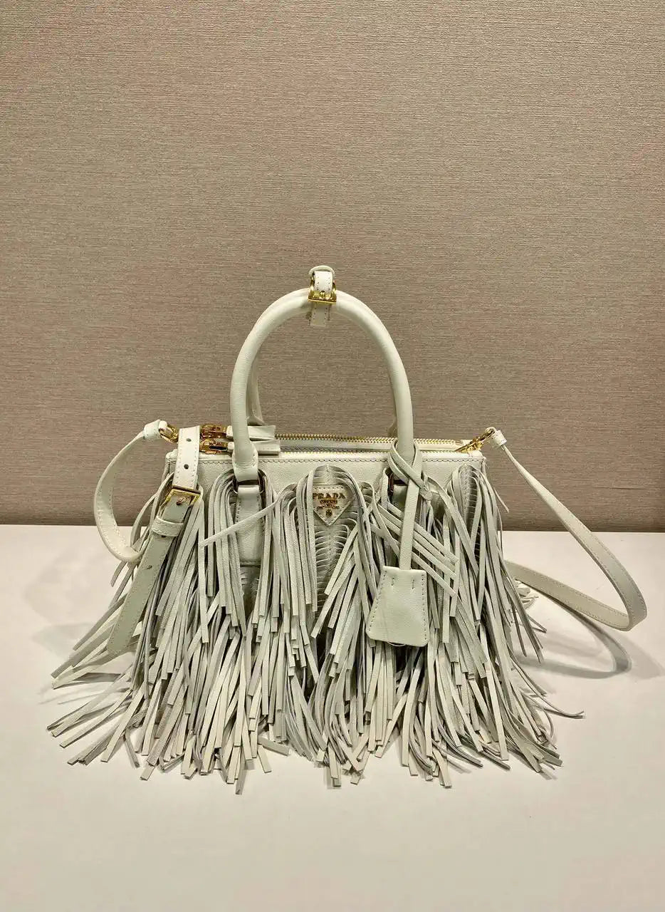 Prada Small Prada Galleria Saffiano leather bag 1BA896 White