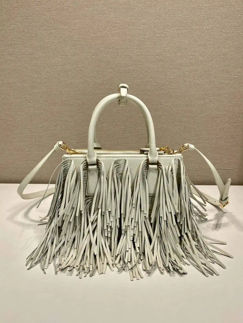 Prada Small Prada Galleria Saffiano leather bag 1BA896 White