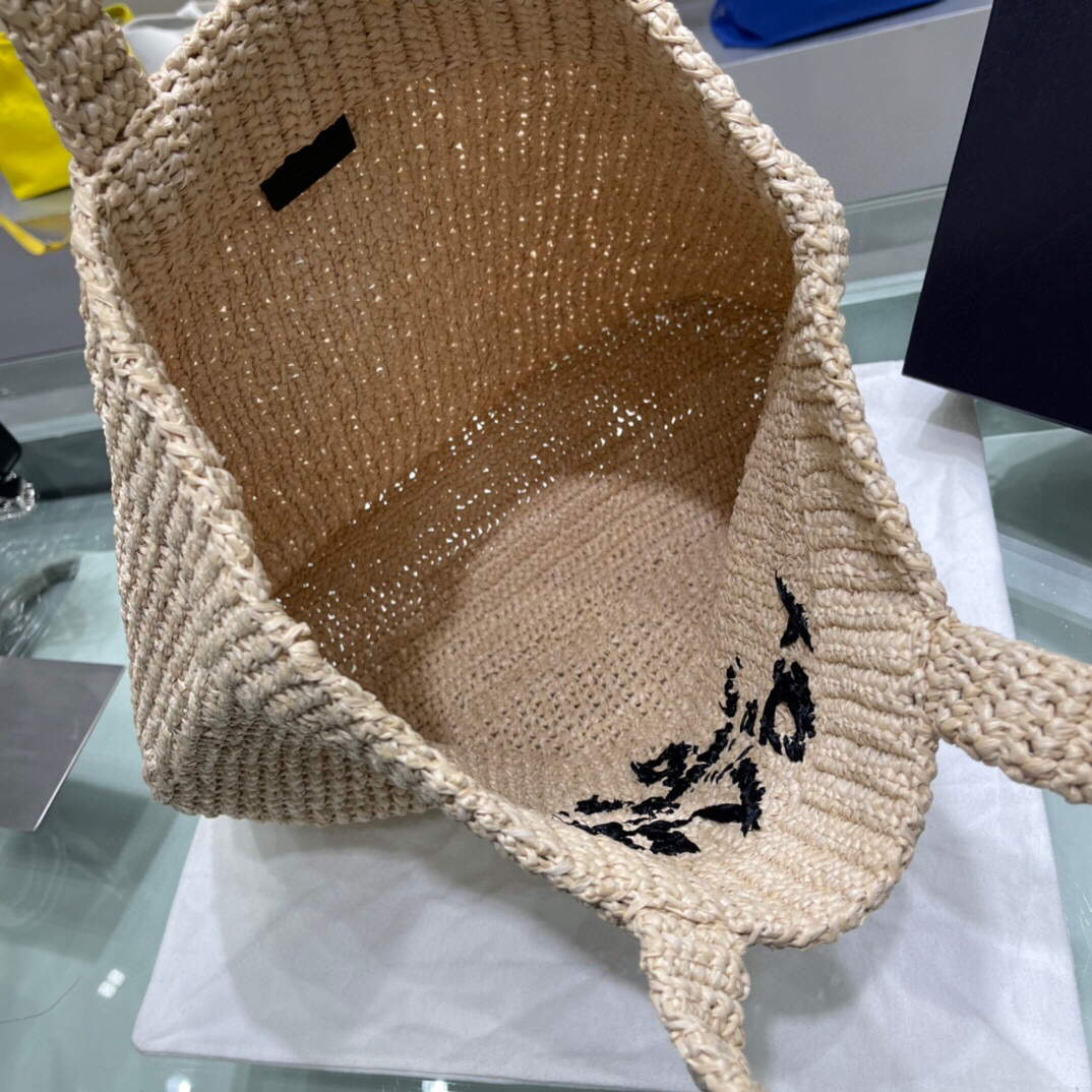 Prada Small Raffia tote bag 1BG422 Apricot - Default Title - View 9