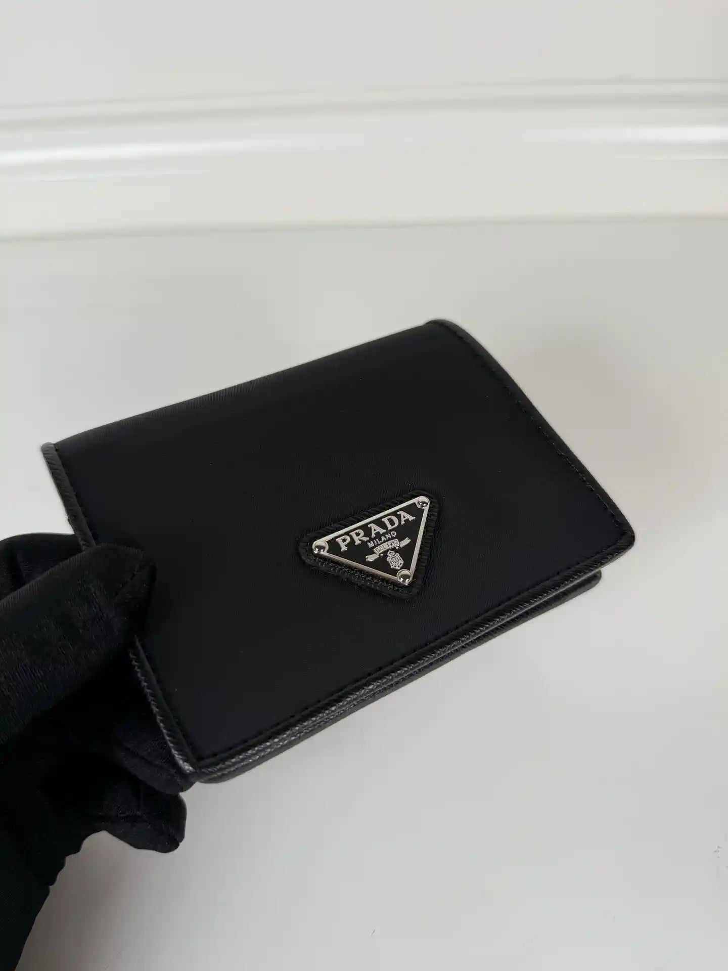 Prada Small Saffiano Leather Wallet 1MV204 Black