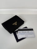 Prada Small Saffiano Leather Wallet 1MV204 Black