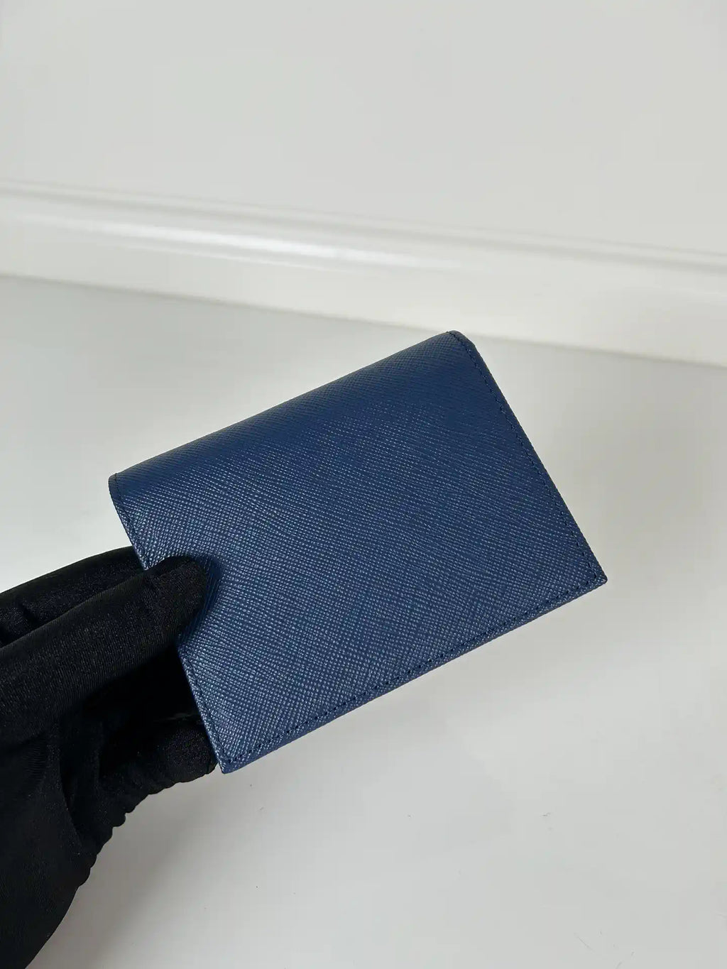 Prada Small Saffiano Leather Wallet 1MV204 Blue