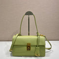 Prada Soft Sound medium leather shoulder bag 1BN023 Pistachio Green - Default Title - View 1