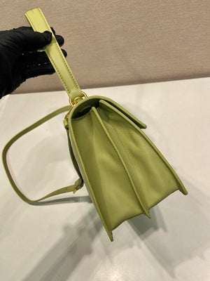 Prada Soft Sound medium leather shoulder bag 1BN023 Pistachio Green - Default Title - View 5
