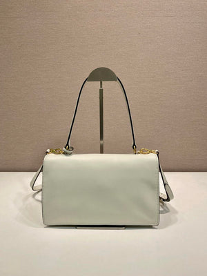 Prada Soft Sound medium leather shoulder bag 1BN023 White - Default Title - View 4