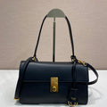 Prada Soft Sound medium leather shoulder bag 1BN023 Black - Default Title - View 1