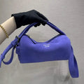 Prada Suede leather shoulder bag 2VH188 Blue
