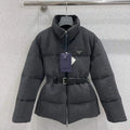 Prada Women  Belt waist woolen down Jacket P99480