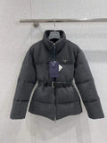 Prada Women  Belt waist woolen down Jacket P99480