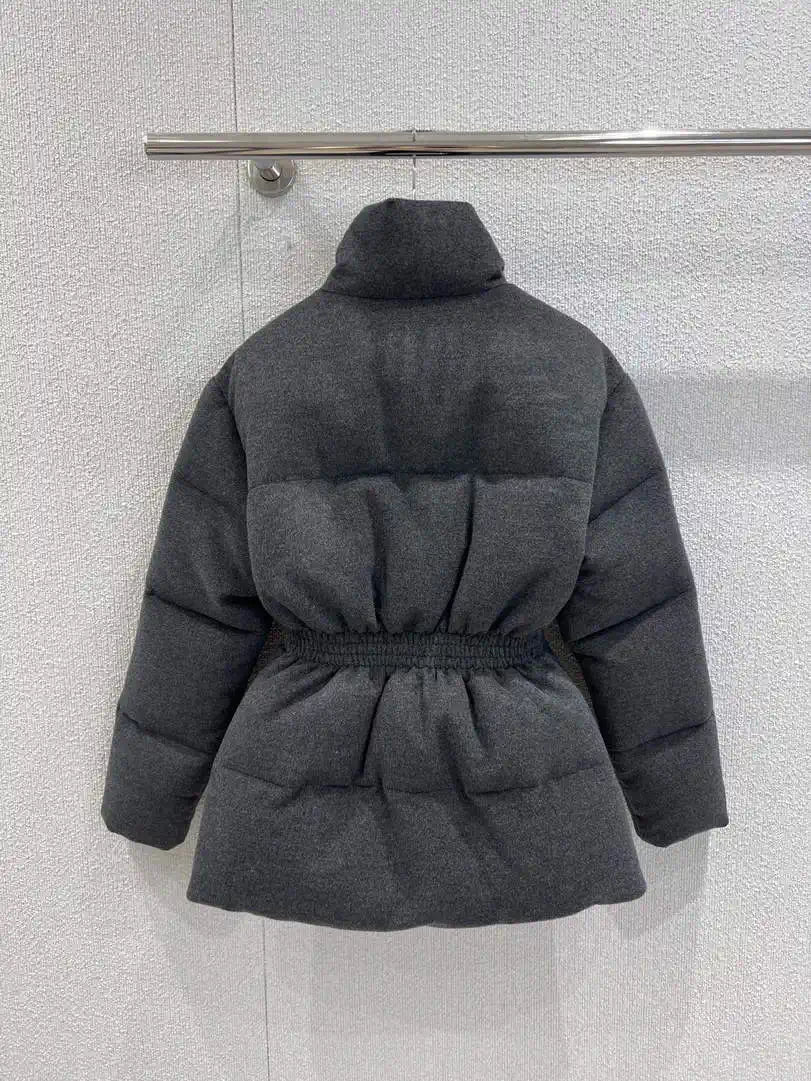 Prada Women  Belt waist woolen down Jacket P99480