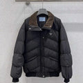 Prada Women Stand collar poplin down Jacket P99484