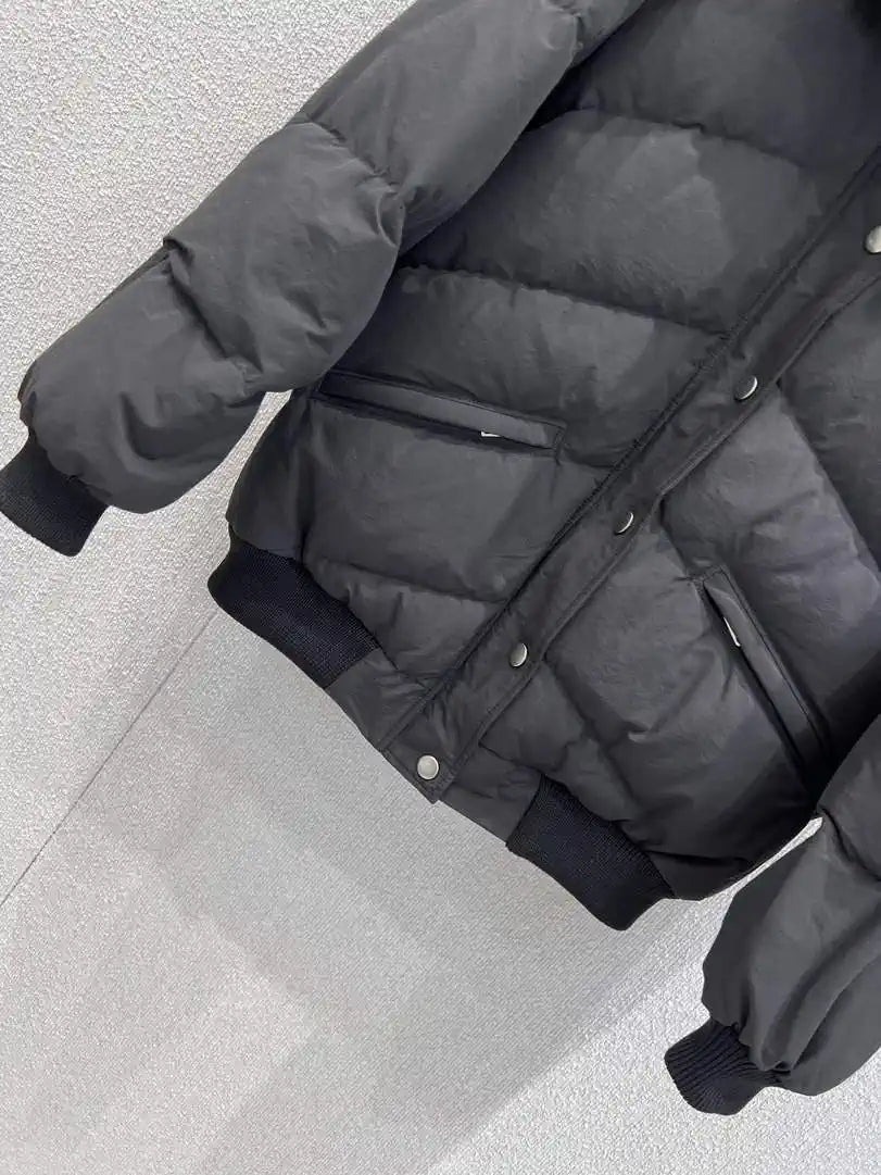 Prada Women Stand collar poplin down Jacket P99484