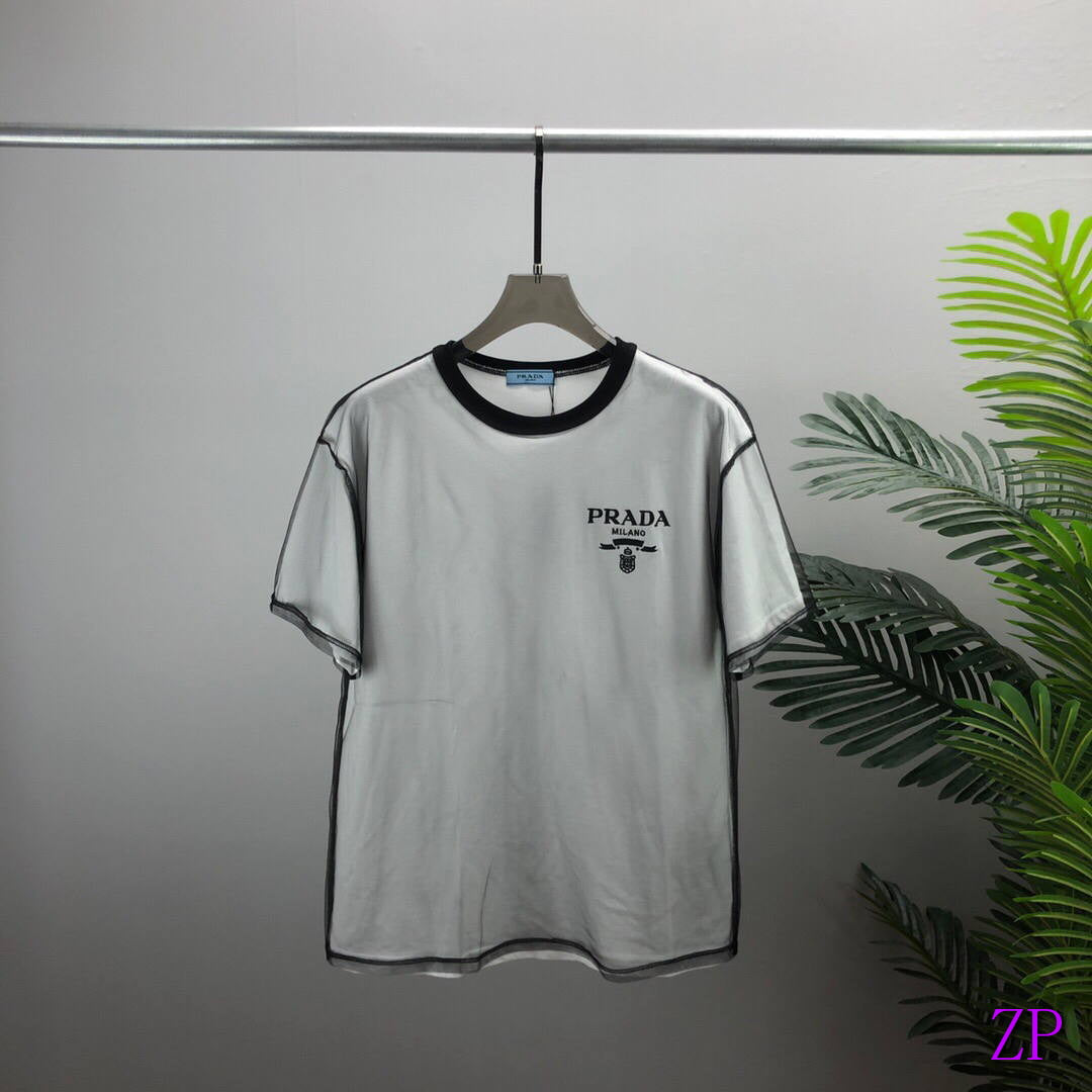 Prada Women T-shirts Desiger Short Sleeve Clothing P80121