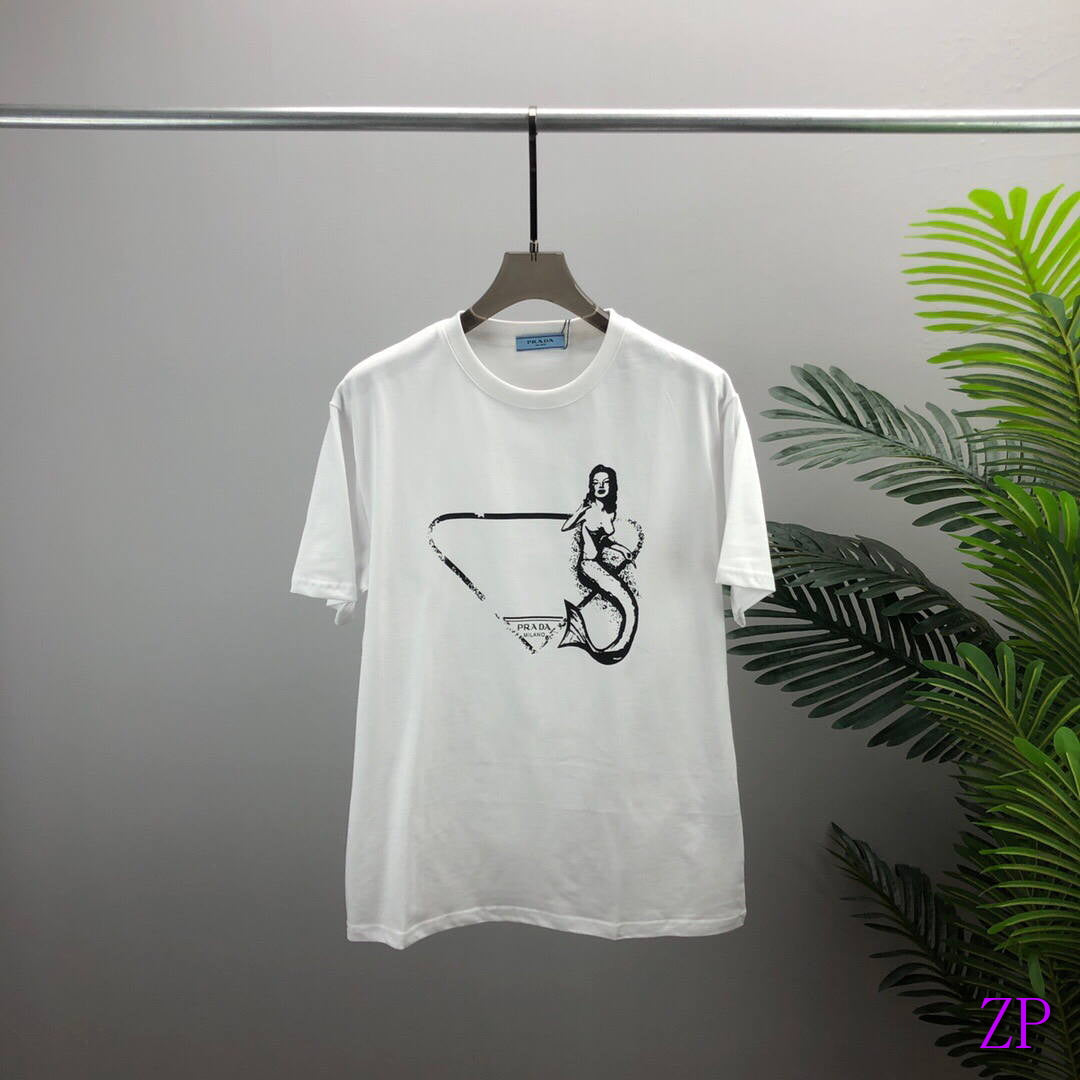 Prada Women T-shirts Desiger Short Sleeve Clothing P80122