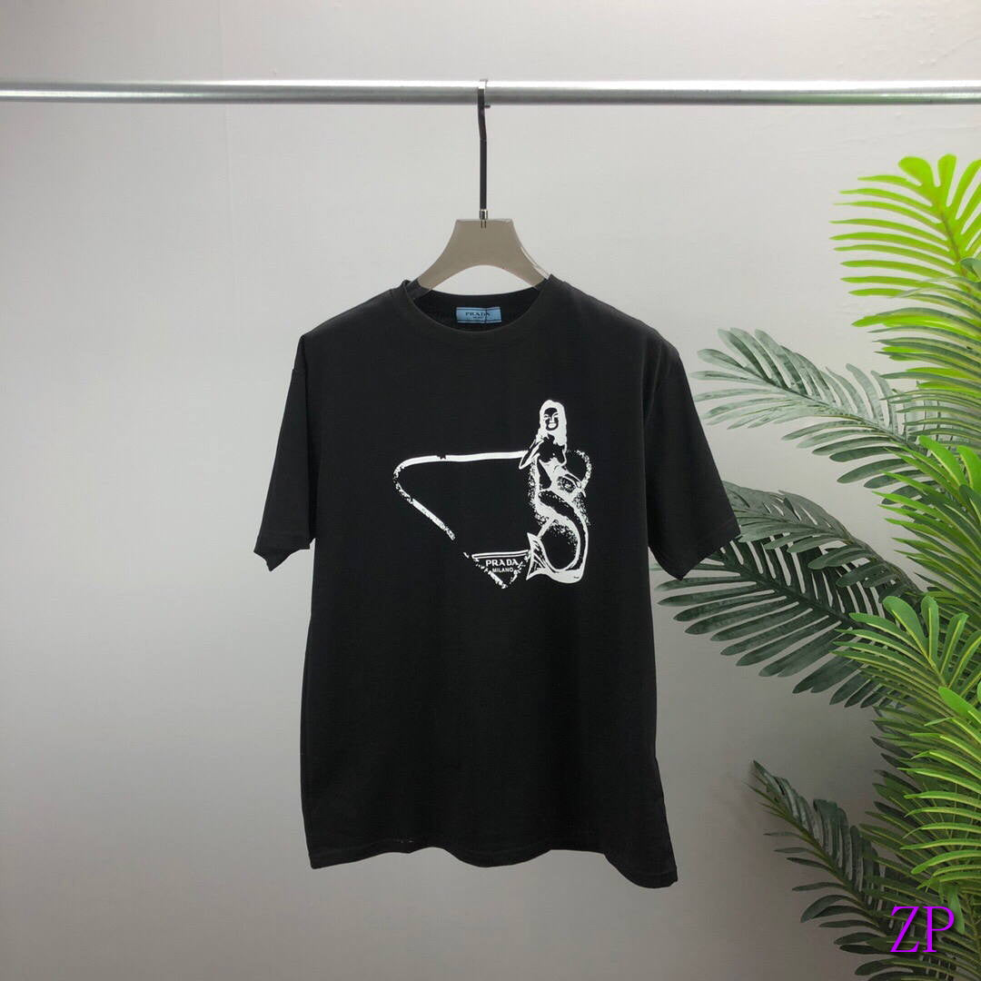 Prada Women T-shirts Desiger Short Sleeve Clothing P80123