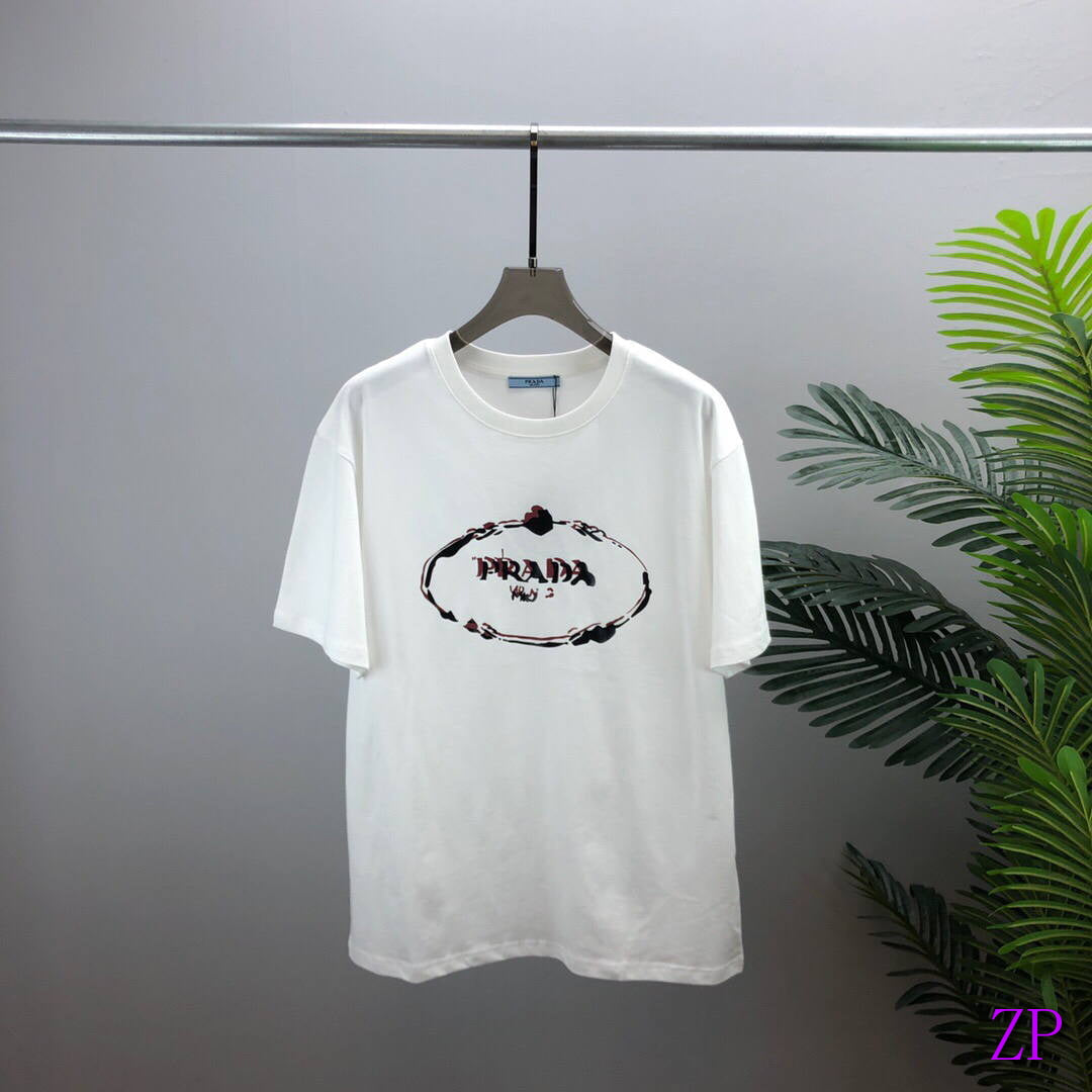 Prada Women T-shirts Desiger Short Sleeve Clothing P80112