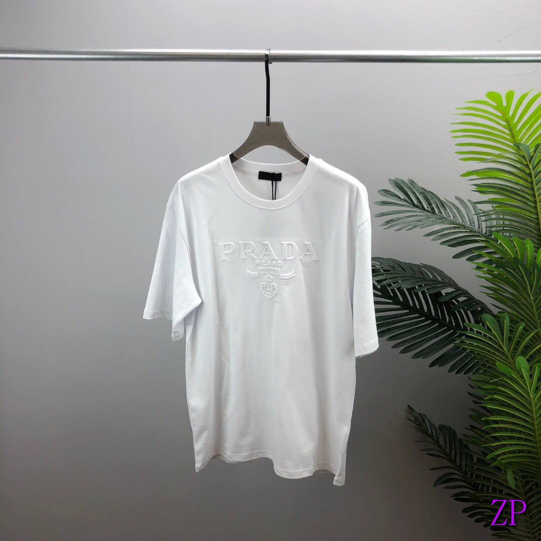 Prada Women T-shirts Desiger Short Sleeve Clothing P80115