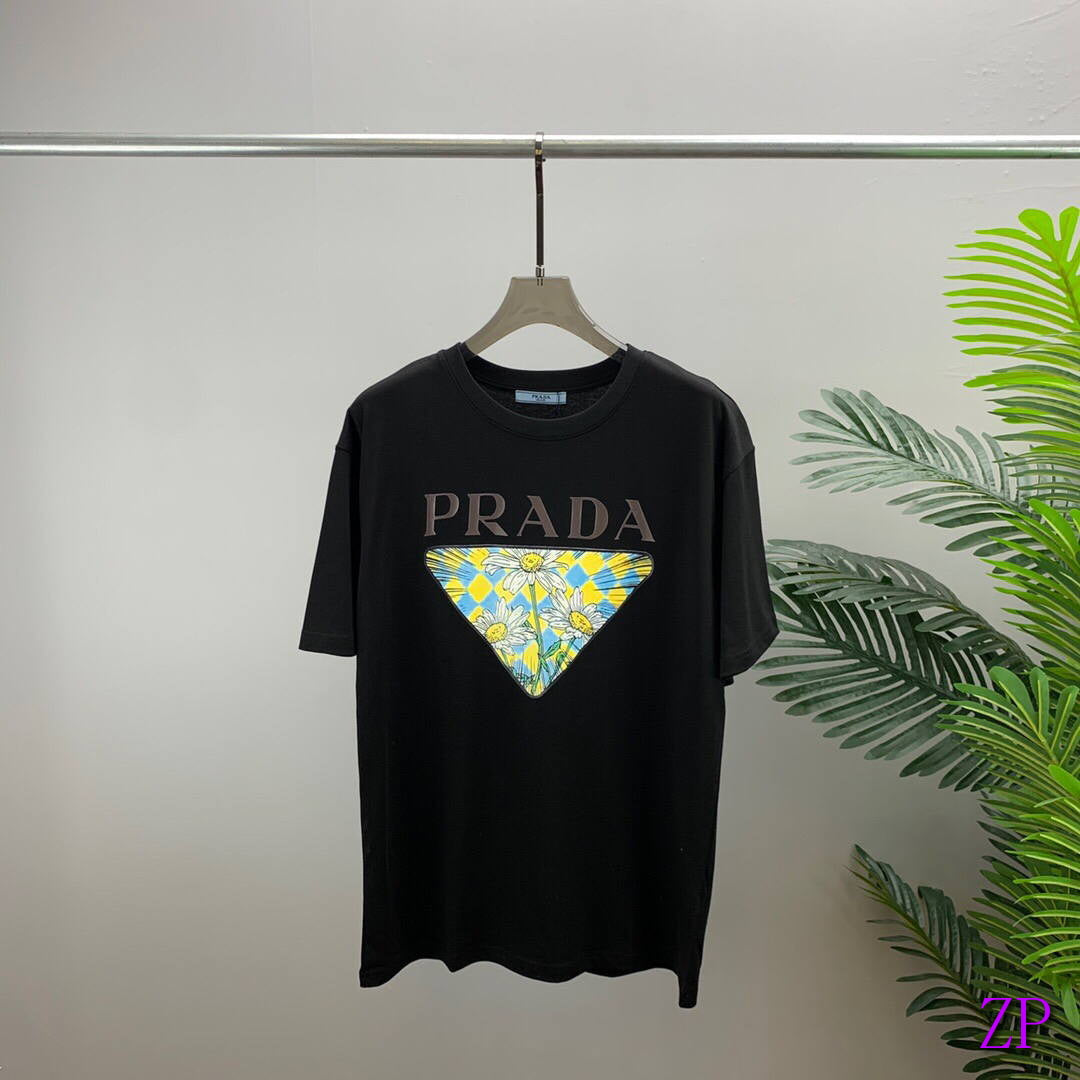 Prada Women T-shirts Desiger Short Sleeve Clothing P80111