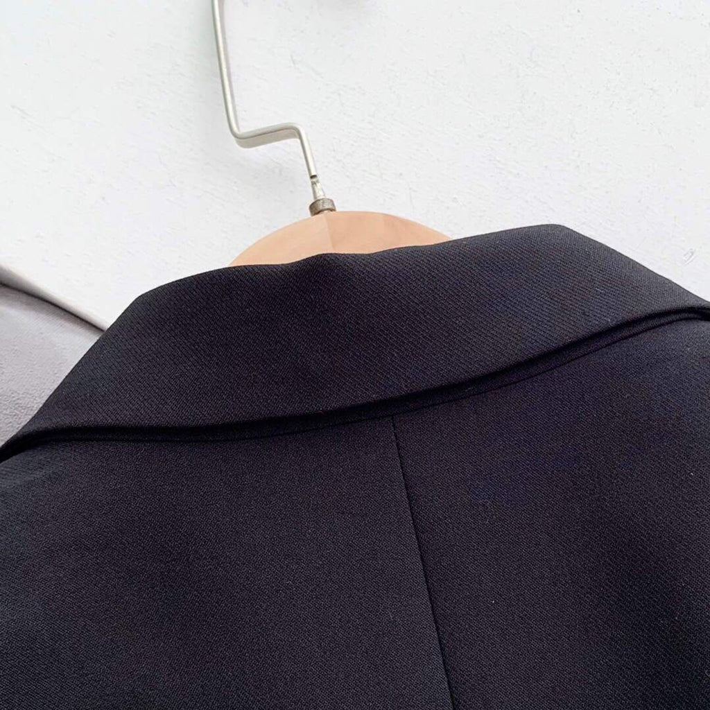 Prada Women's Clothing Single-Breasted Jacket Black 88007